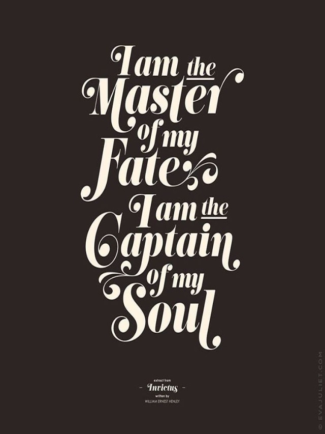 Arriba 91+ Foto i'm the master of my fate i'm the captain of my soul Lleno