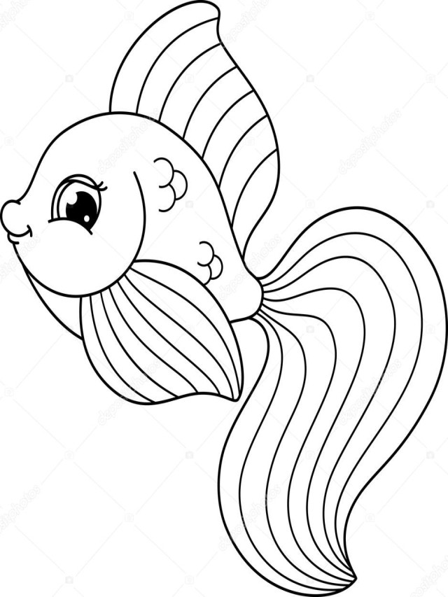 Sintético 96+ Foto imagen de un pez para colorear Actualizar