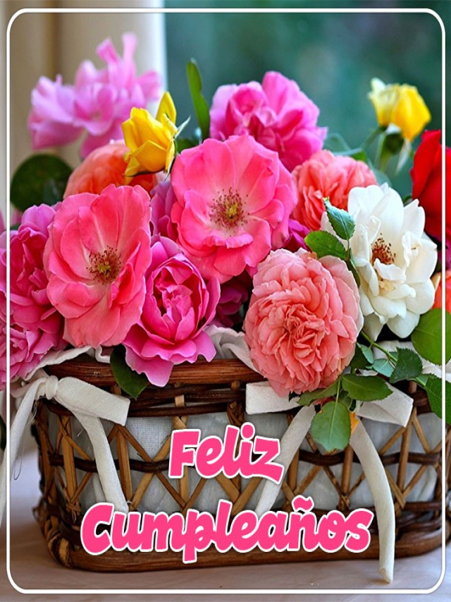 Álbumes 102+ Foto imagenes con flores de feliz cumpleaños Cena hermosa