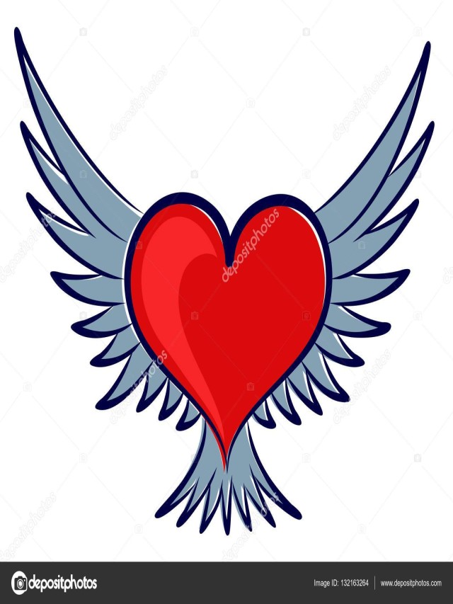 Em geral 102+ Imagen imagenes de corazones con alas para pintar Cena hermosa