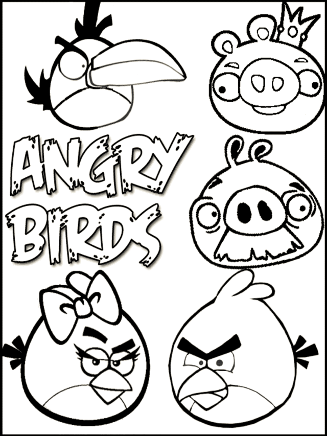 Lista 97+ Imagen imagenes de angry birds go para colorear El último