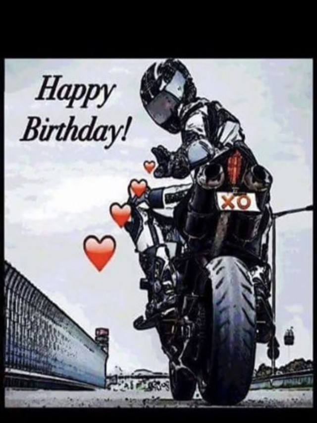 Em geral 97+ Imagen imagenes de cumpleaños para hombres en moto Mirada tensa