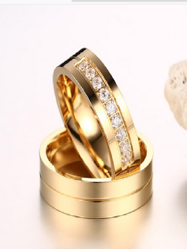 Lista 90+ Foto imágenes de anillos de matrimonio en oro Lleno