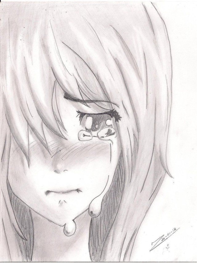 Lista 94+ Foto imagenes de anime llorando para dibujar Mirada tensa