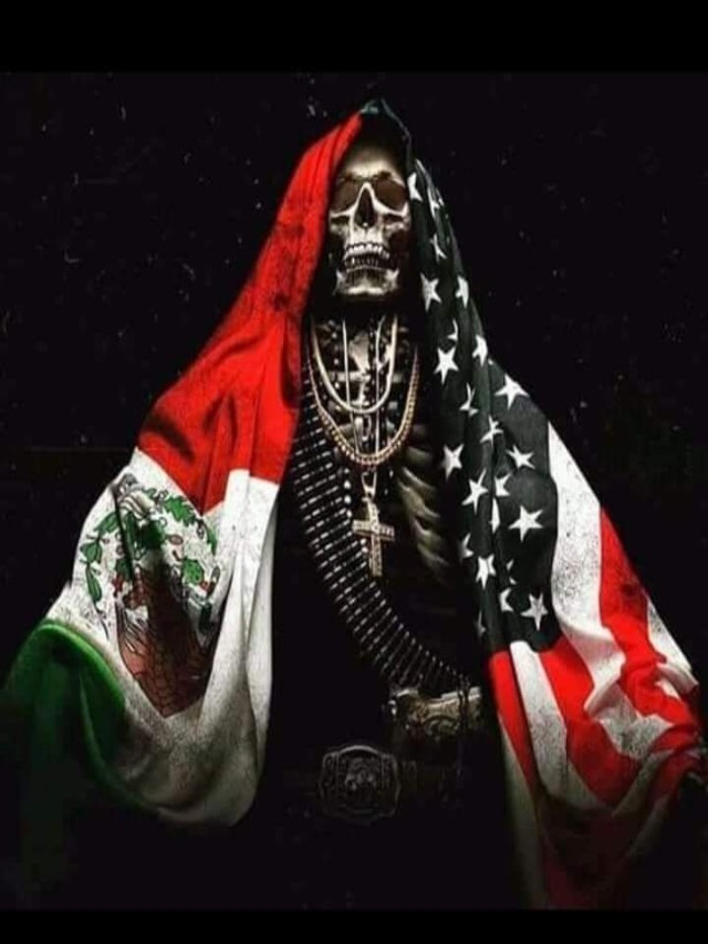Lista 94+ Foto imagenes de la santa muerte con la bandera de mexico Cena hermosa