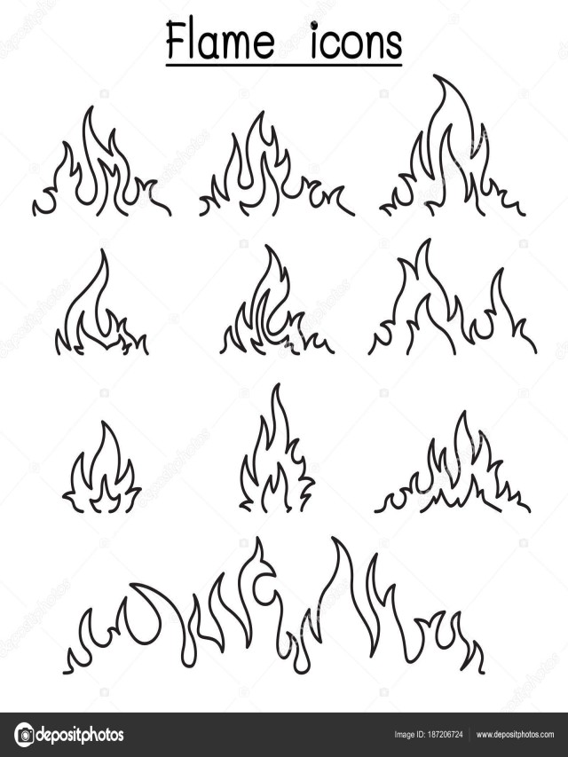 Sintético 105+ Foto imagenes de llamas de fuego para colorear Lleno