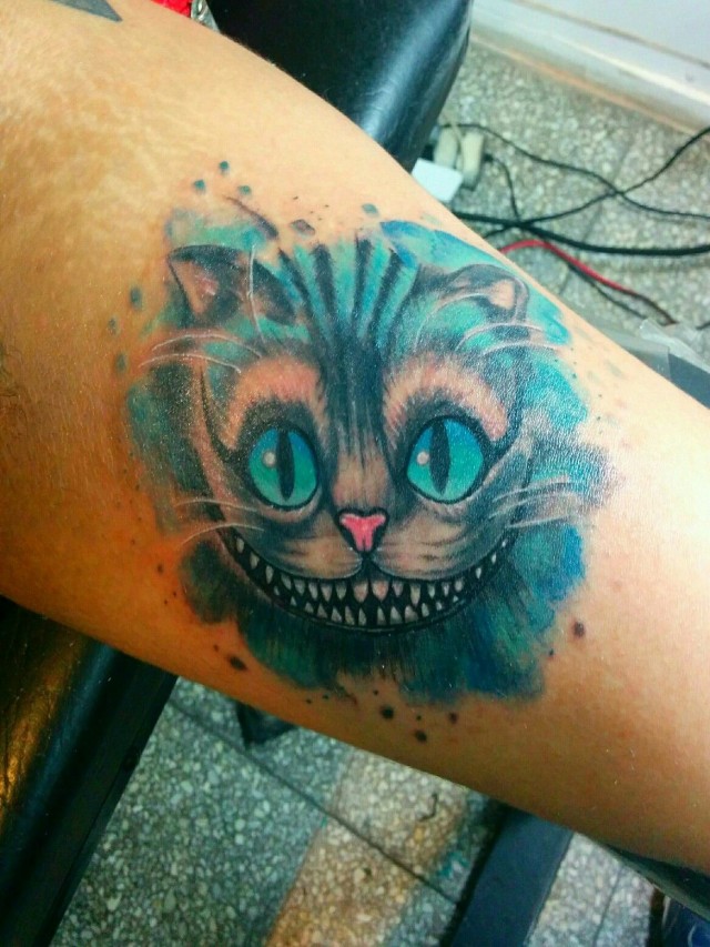 Arriba 100+ Foto imagenes de tatuajes del gato sonriente Alta definición completa, 2k, 4k