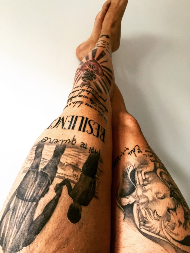 Sintético 93+ Foto imagenes de tatuajes en la pierna Alta definición completa, 2k, 4k
