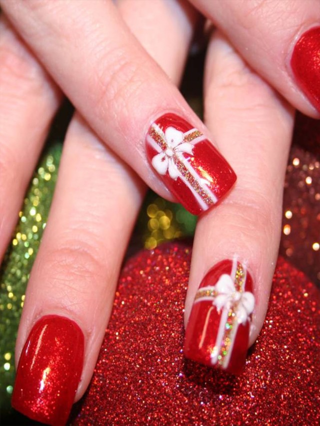 Arriba 91+ Foto imagenes de uñas acrilicas de navidad Mirada tensa