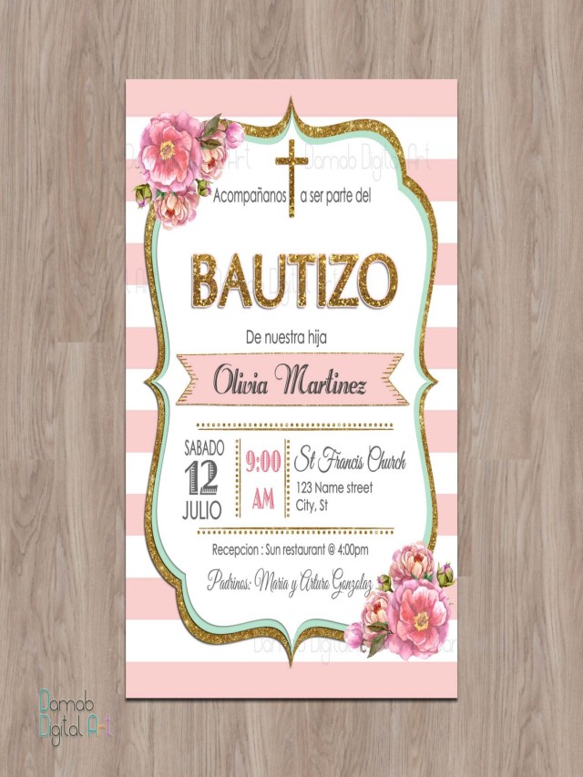 Lista 102+ Foto imagenes para hacer invitaciones de bautizo Lleno