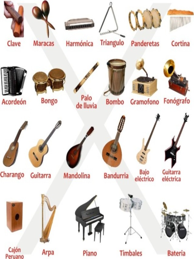 Sintético 91+ Foto instrumentos musicales de viento cuerda y percusión Cena hermosa