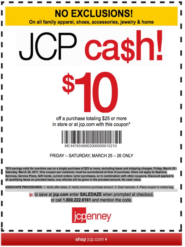 Sintético 96+ Foto jcpenney coupons in-store 10 off  Cena hermosa