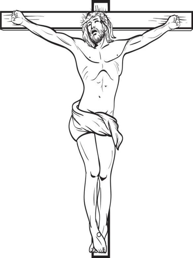 Lista 99+ Imagen jesus on the cross drawing easy Lleno
