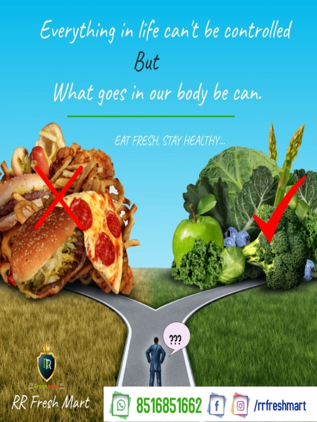 Arriba 90+ Imagen junk food and healthy food poster Alta definición completa, 2k, 4k