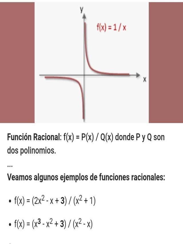 Sintético 96+ Foto la derivada de una función racional es una función racional Actualizar