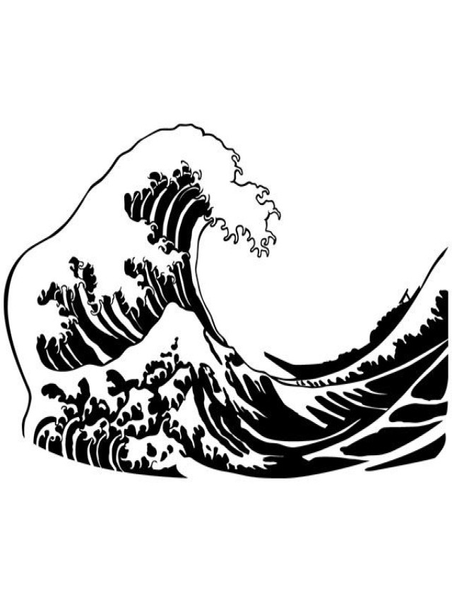 Lista 92+ Foto la gran ola de kanagawa dibujo Lleno