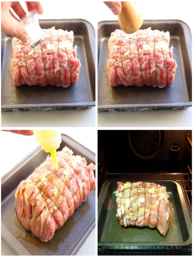 Arriba 90+ Foto lomo de cerdo relleno de jamón y queso al horno Mirada tensa