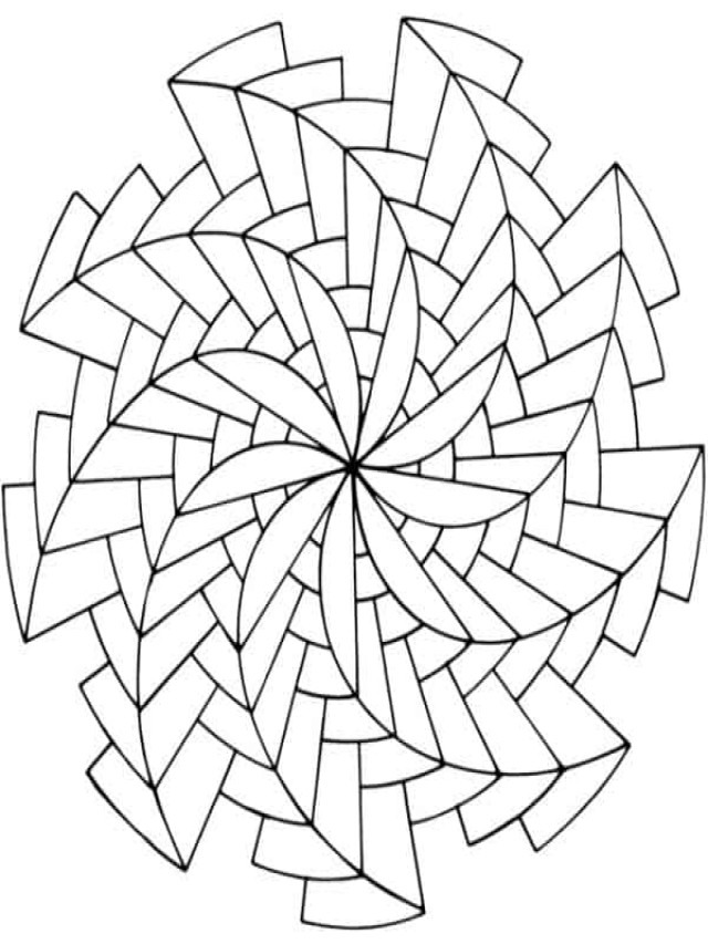 Sintético 99+ Foto mandala de figuras geometricas para colorear El último