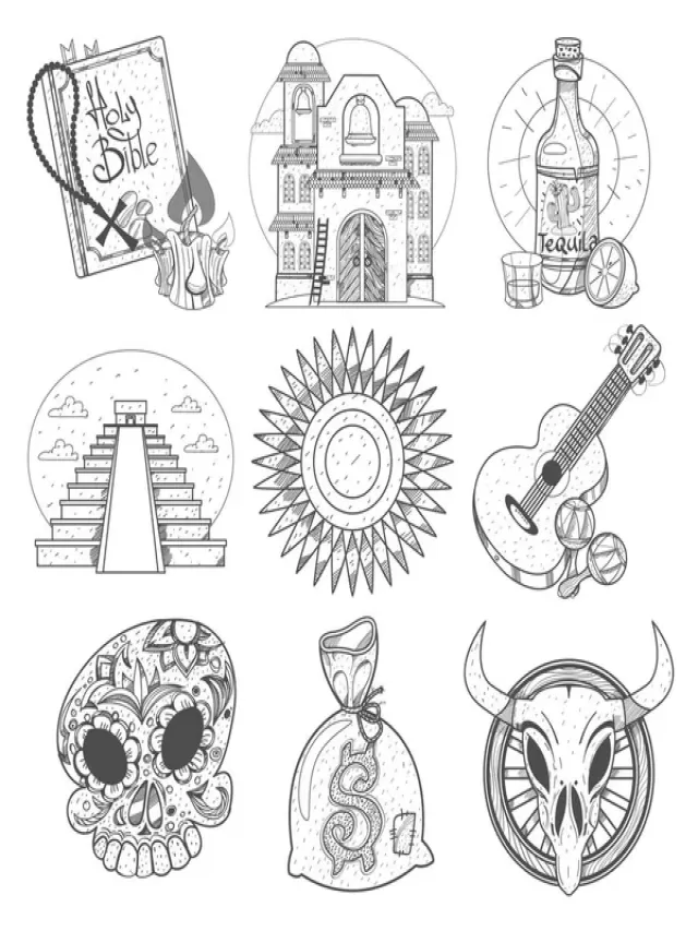 Arriba 103+ Imagen manifestaciones culturales de mexico dibujos para colorear Lleno
