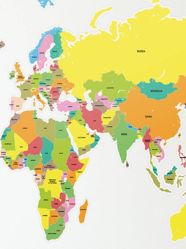 Sintético 94+ Foto map of the world with countries Cena hermosa