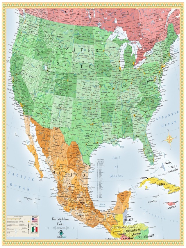 Lista 98+ Foto map of united states and mexico Alta definición completa, 2k, 4k