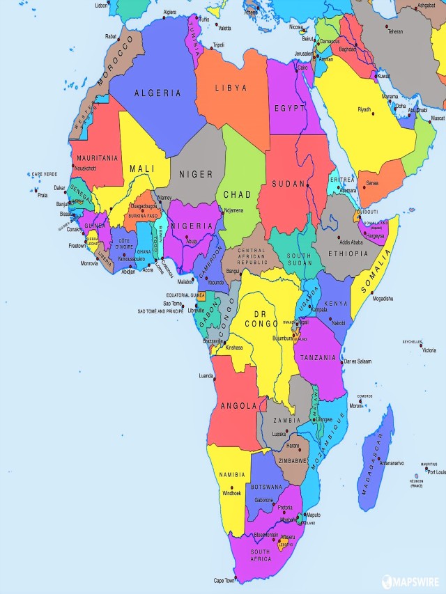 Sintético 95+ Foto mapa de africa con los paises Lleno