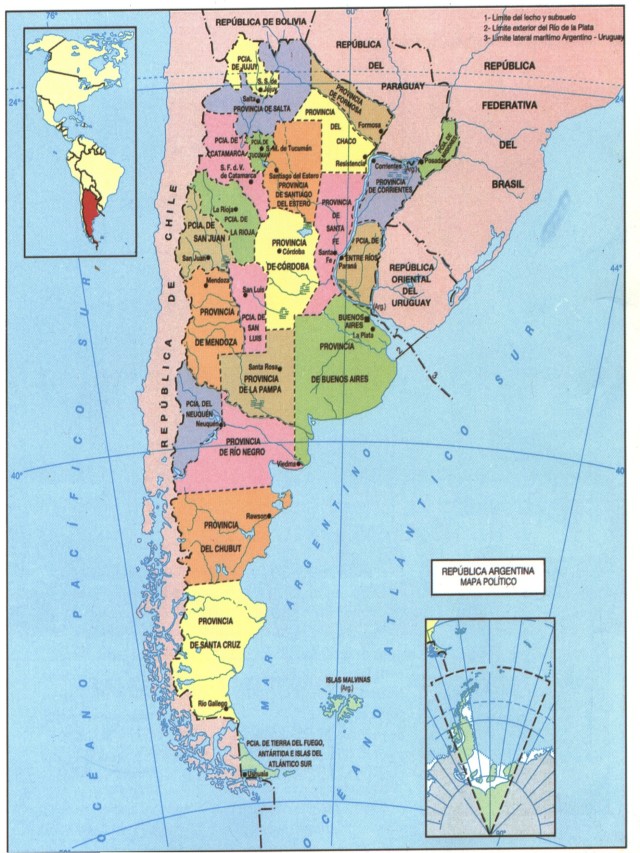 Álbumes 94+ Foto mapa de argentina con sus provincias Cena hermosa