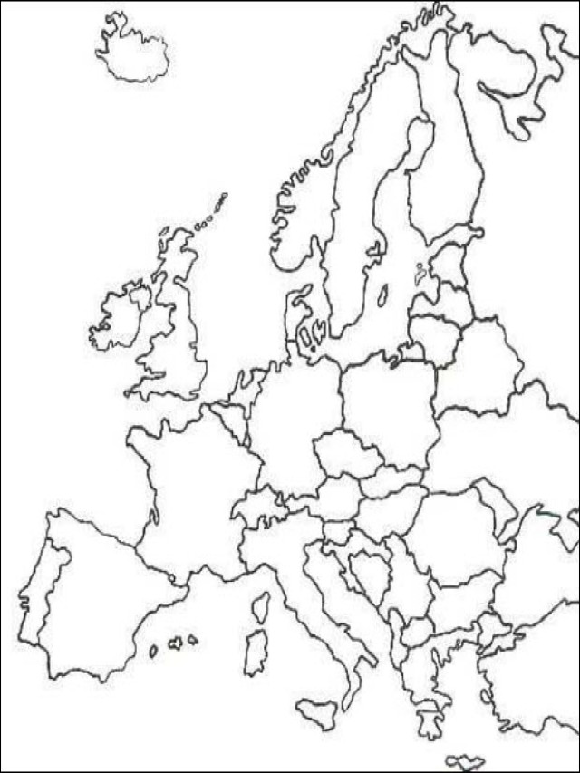 Sintético 92+ Foto mapa de europa sin nombres para imprimir Cena hermosa