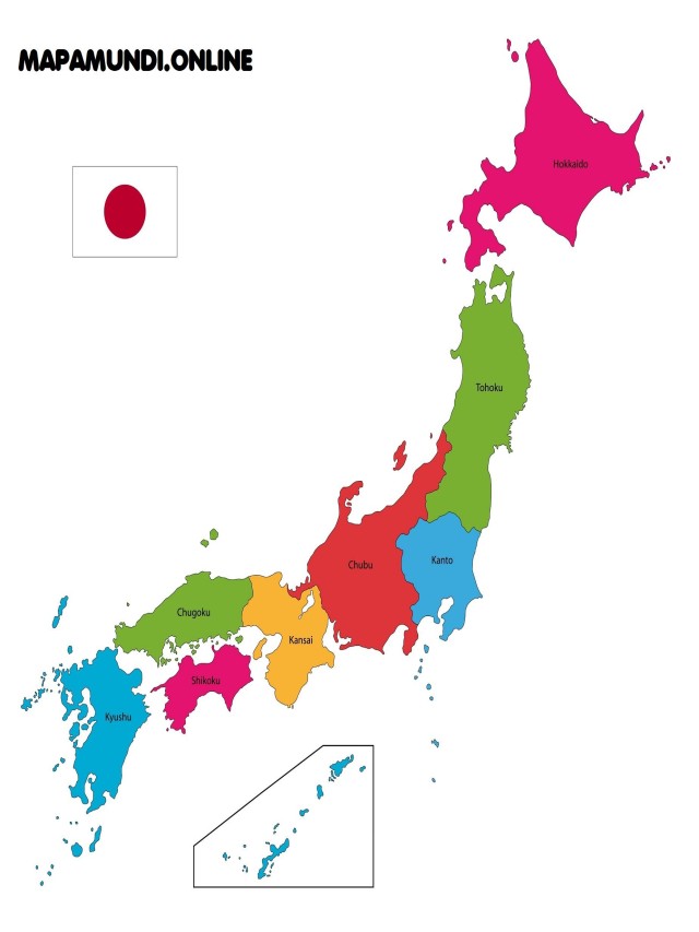 Arriba 90+ Foto mapa de japón con nombres Actualizar