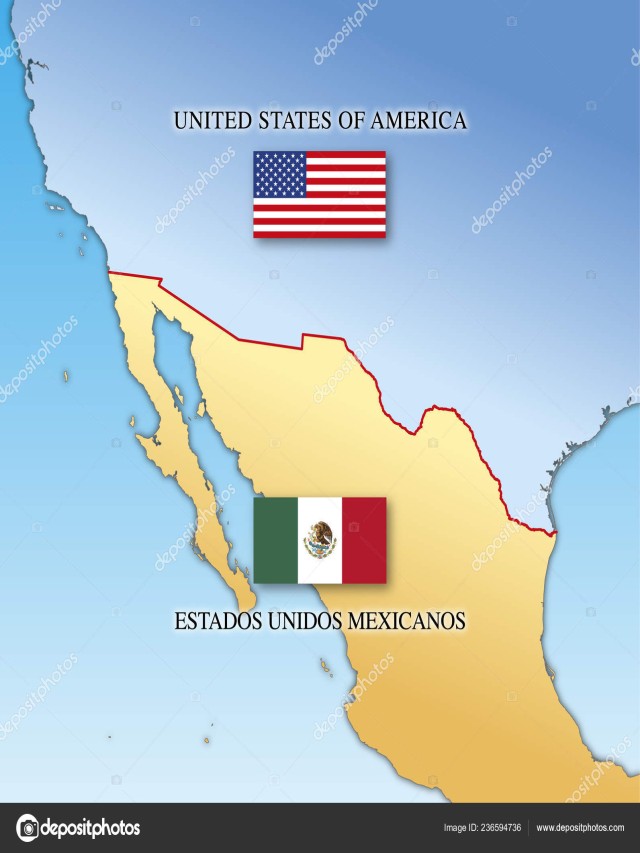 Arriba 96+ Foto mapa de la frontera de mexico y estados unidos Actualizar