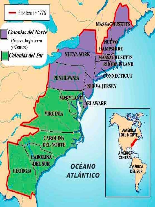 Sintético 102+ Foto mapa de la independencia de estados unidos Lleno