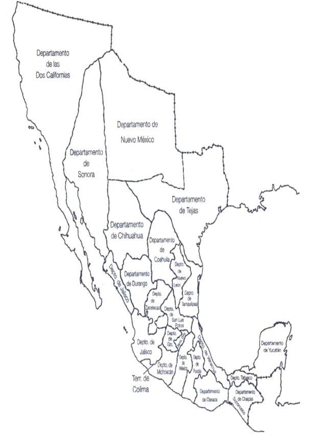 Álbumes 105+ Foto mapa de la republica mexicana en blanco y negro con nombres El último