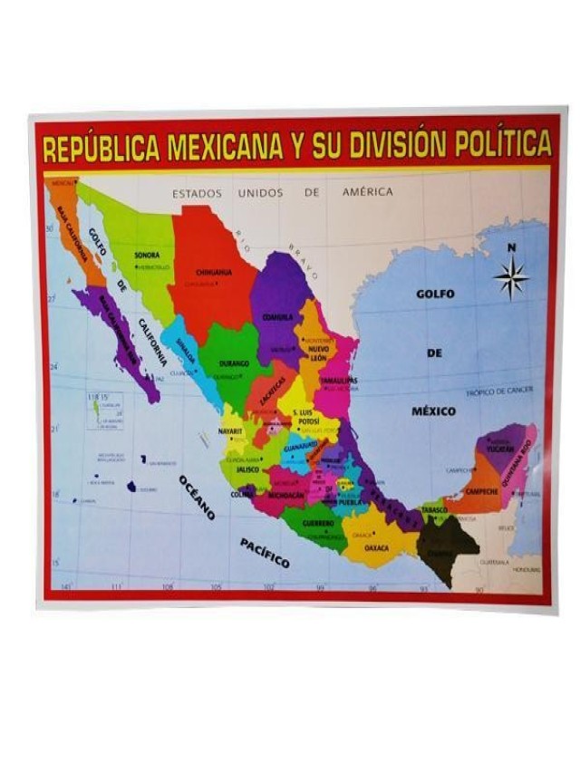 Sintético 95+ Foto mapa de la república mexicana pintado Alta definición completa, 2k, 4k