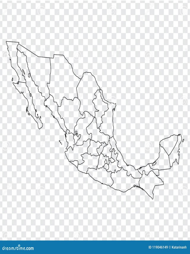 Sintético 98+ Foto mapa de la república mexicana sin nombres con división política Cena hermosa