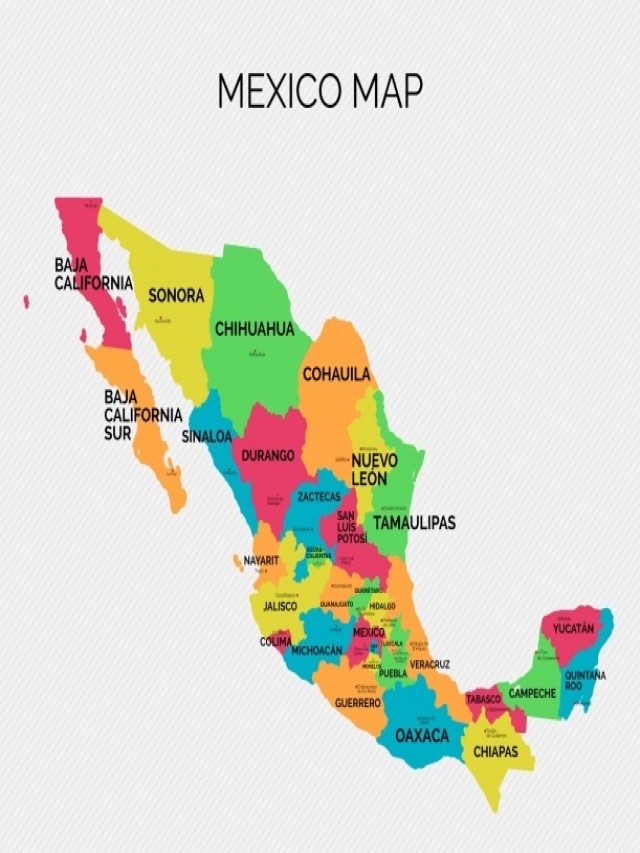 Sintético 97+ Foto mapa de méxico con nombres de estados y capitales El último