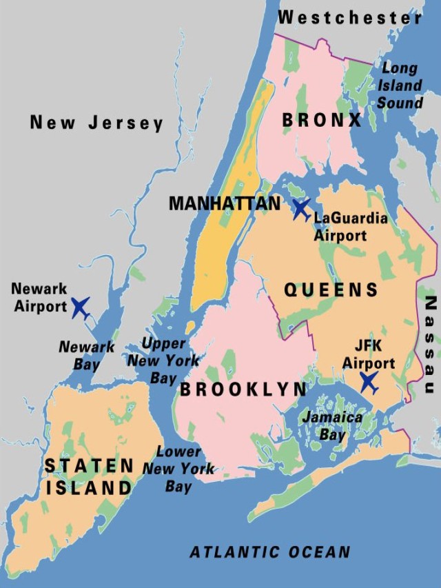 Lista 90+ Foto mapa de new york con nombres Cena hermosa