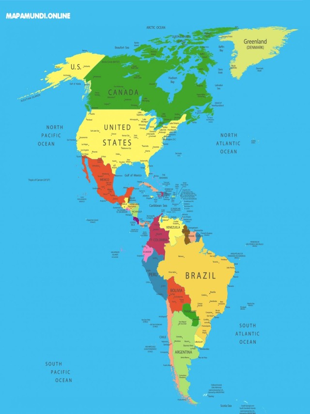 Álbumes 93+ Foto mapa de todo el continente americano El último