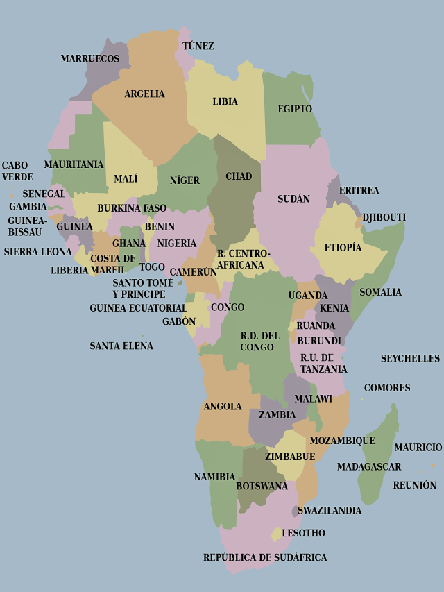 Álbumes 93+ Foto mapa del continente africano con division politica y nombres Cena hermosa