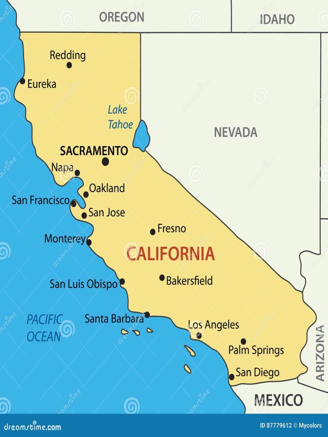 Lista 90+ Foto mapa del estado de california estados unidos Cena hermosa
