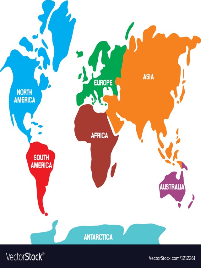 Arriba 104+ Foto mapa del mundo dividido en continentes Actualizar