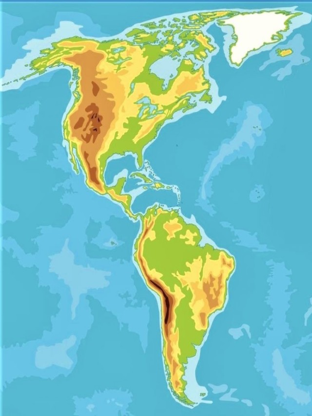 Lista 94+ Foto mapa fisico mudo de america del norte y del sur Lleno