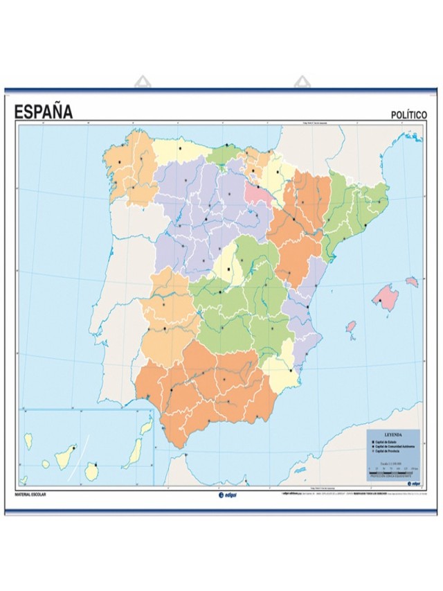 Lista 99+ Foto mapa fisico y politico de españa mudo para imprimir Cena hermosa