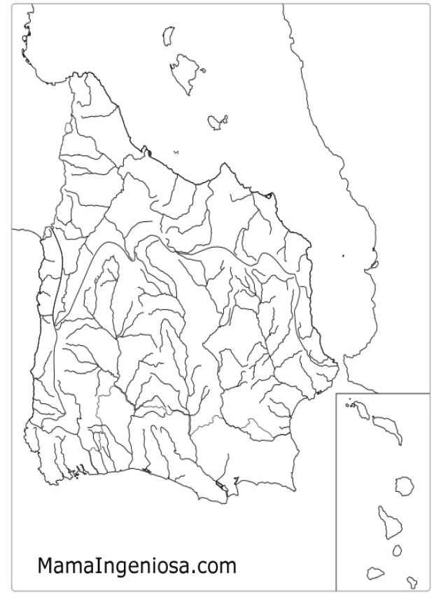 Sintético 91+ Foto mapa mudo de los rios de españa para imprimir Alta definición completa, 2k, 4k
