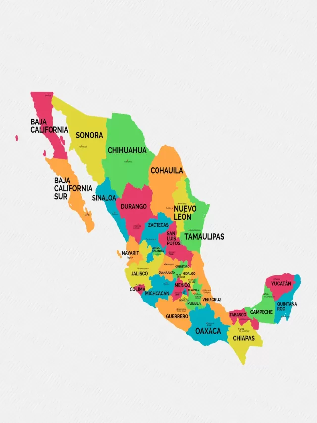 Arriba 97+ Foto mapas con nombres de la republica mexicana El último
