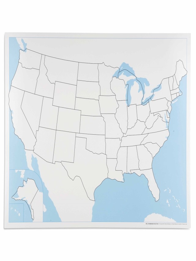 Arriba 103+ Foto mapas de estados unidos sin nombres Cena hermosa
