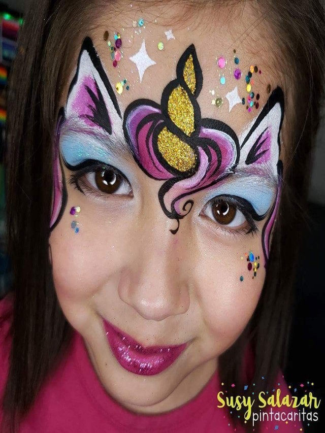 Lista 99+ Foto maquillaje de unicornio para niñas facil de hacer El último