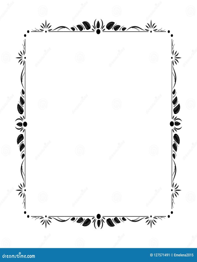 Lista 103+ Foto marcos elegantes para hojas blanco y negro Cena hermosa