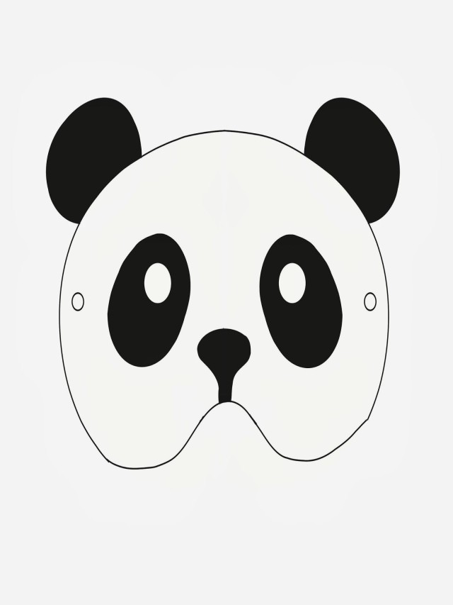 Lista 97+ Foto mascara de oso panda para imprimir Cena hermosa