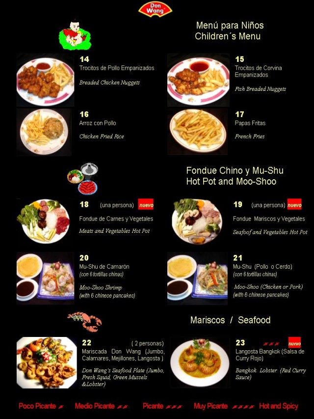 Lista 99+ Foto menu de comida en ingles y español El último