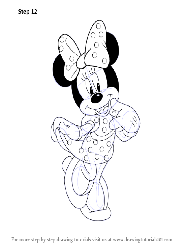 Em geral 91+ Imagen minnie mouse drawing step by step Actualizar